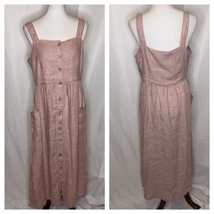 NWT Rachel Zoe 100% Linen Button Down Dress